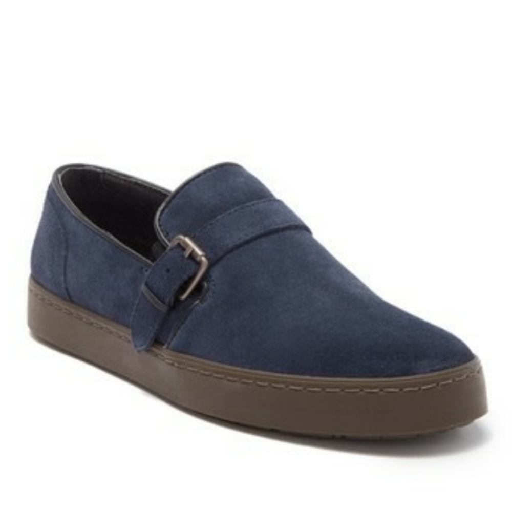 Men's Blue Suede Loafers
